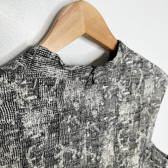 MM. LaFleur Womens The Aditi Dress 12 Black Cream Crackle Workwear Business - Picture 8 of 11